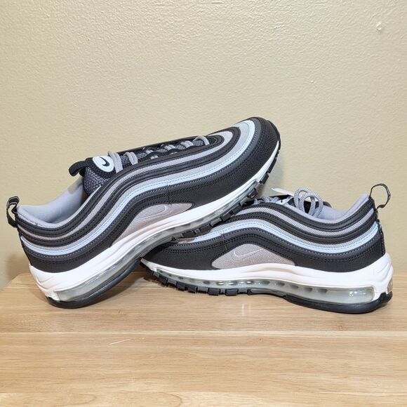 Nike Air Max 97 Black Blue Tint Iron Grey 921826-019 Men\'s Size 9